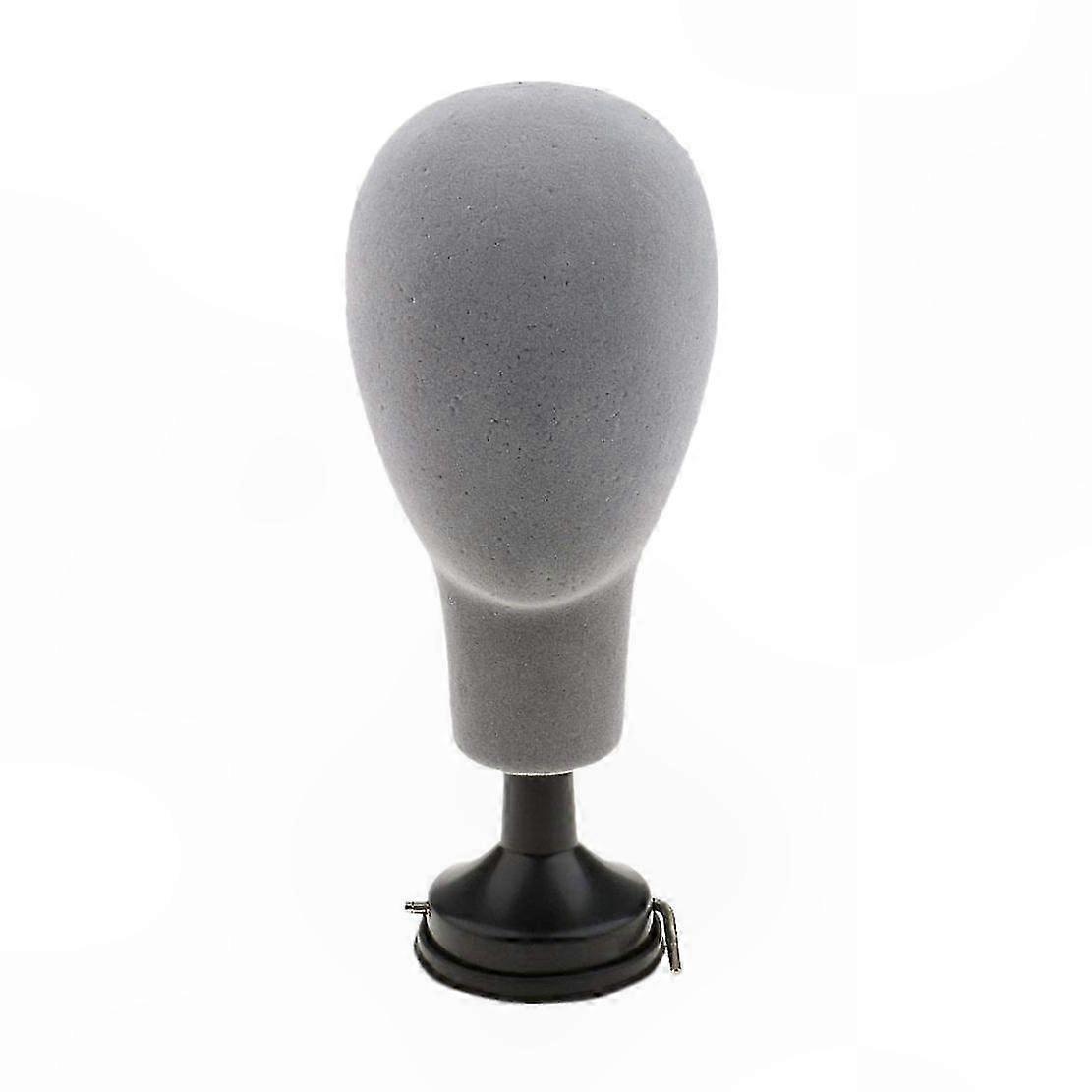 26cm Flocked Styrofoam Mannequin Head Stand