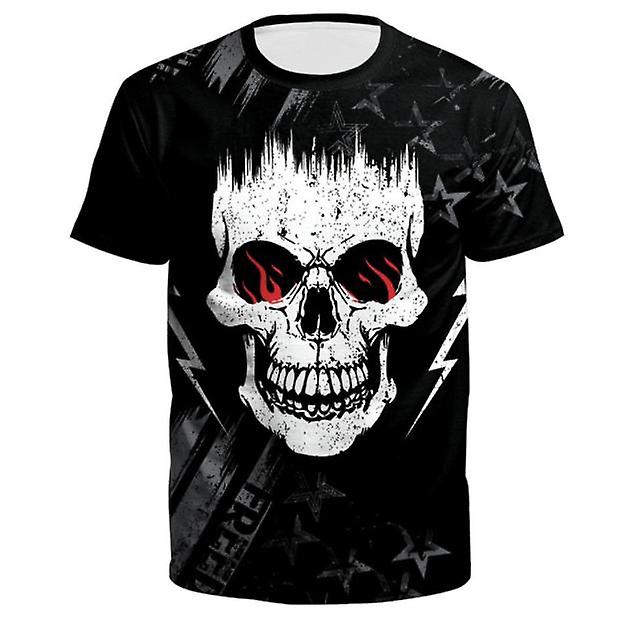 أزياء الصيف الأزواج الجدد للرجال والنساء عطلة عيد الاستقلال الأمريكي الطباعة الرقمية جولة الرقبة تي شيرت حجم كبير فضفاضة أعلى