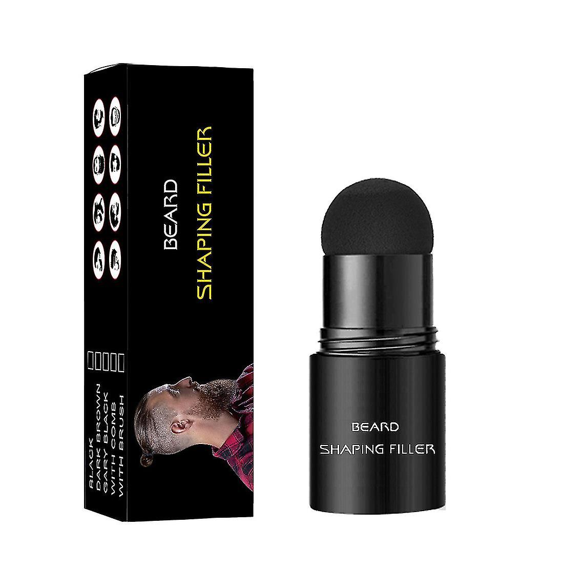 厚いパウダーひげ充填暗号化スティックひげスタイリングコンシーラーパウダーひげスタンプブラック