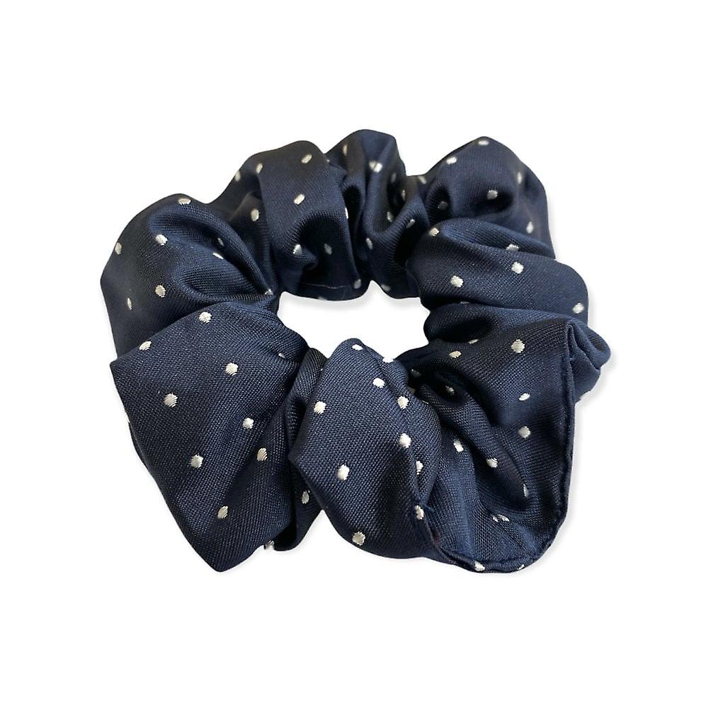 Women's Equetech Pin Spot Scrunchie - Navy/white