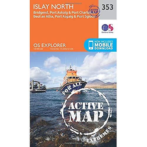 OS Explorer mapa activo (353) Islay Norte (mapa activo OS Explorer)