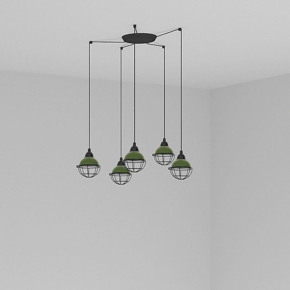 Faro CLAIRE - Cluster Pendant Ceiling Light Green, E27