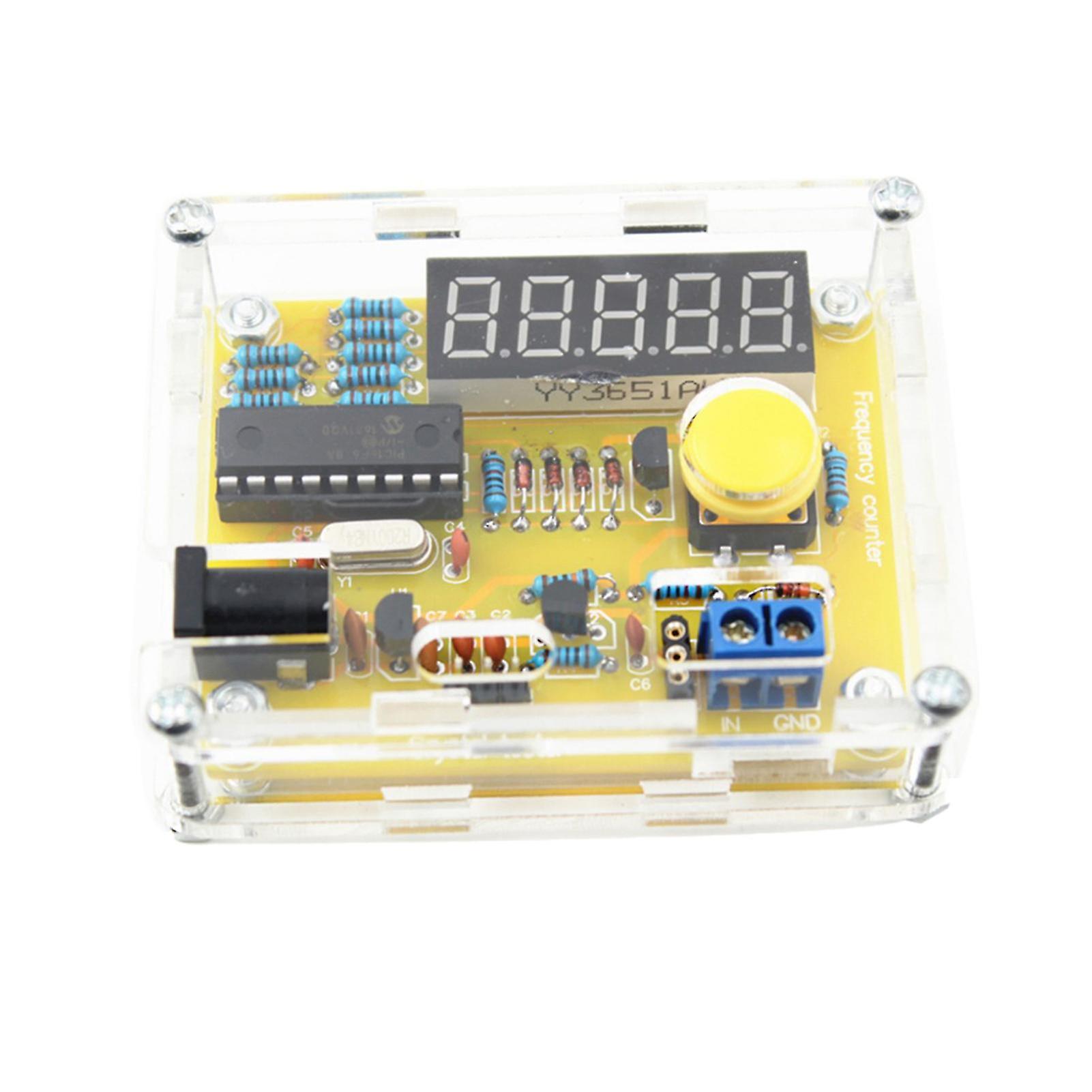 1hz-50mhz Crystal Oscillator Frequency Counter Tester Measuring Meter With Shell