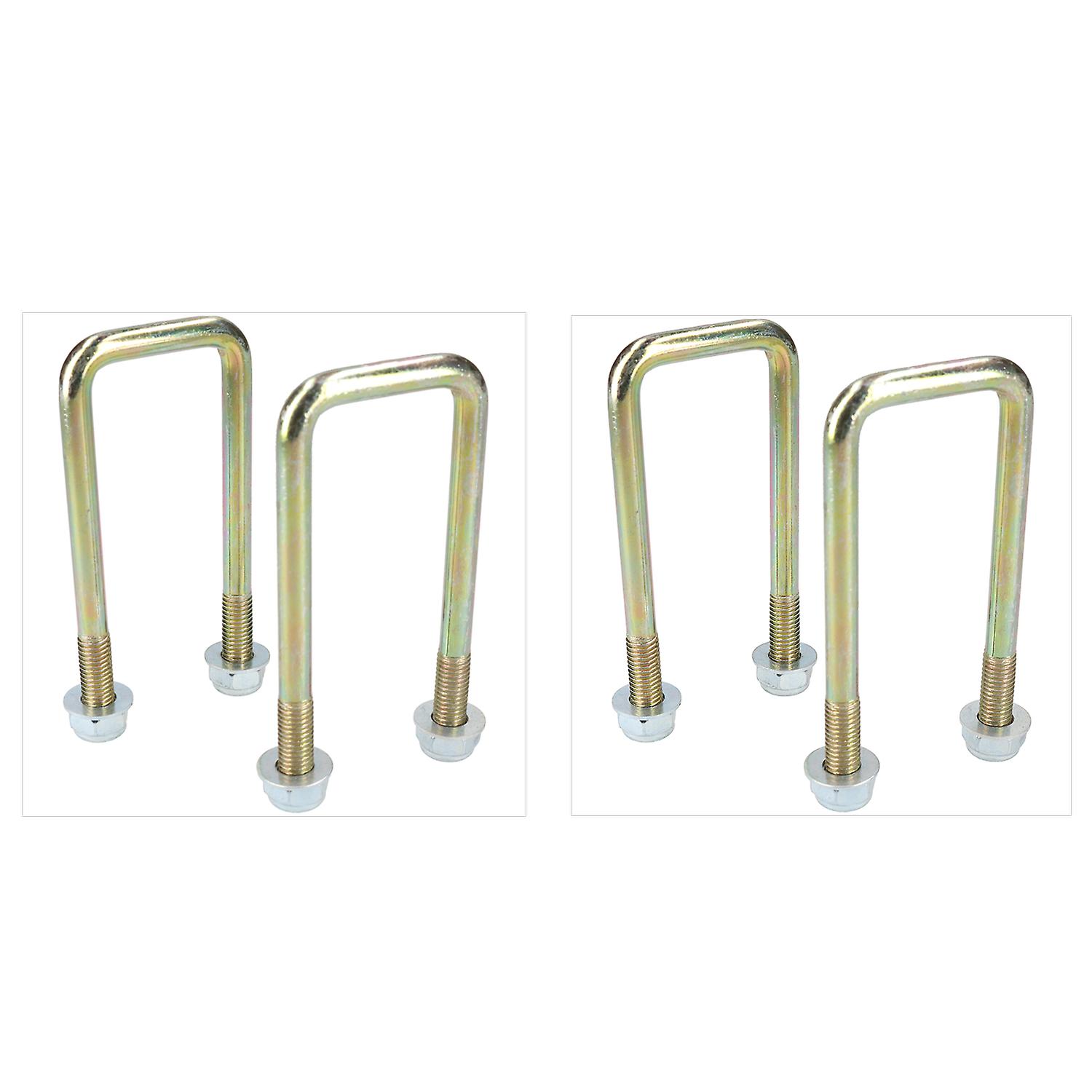 4 Pack M10 40mm x 110mm U-Bolt N-Bolt for Trailers with Nuts HIGH TENSILE