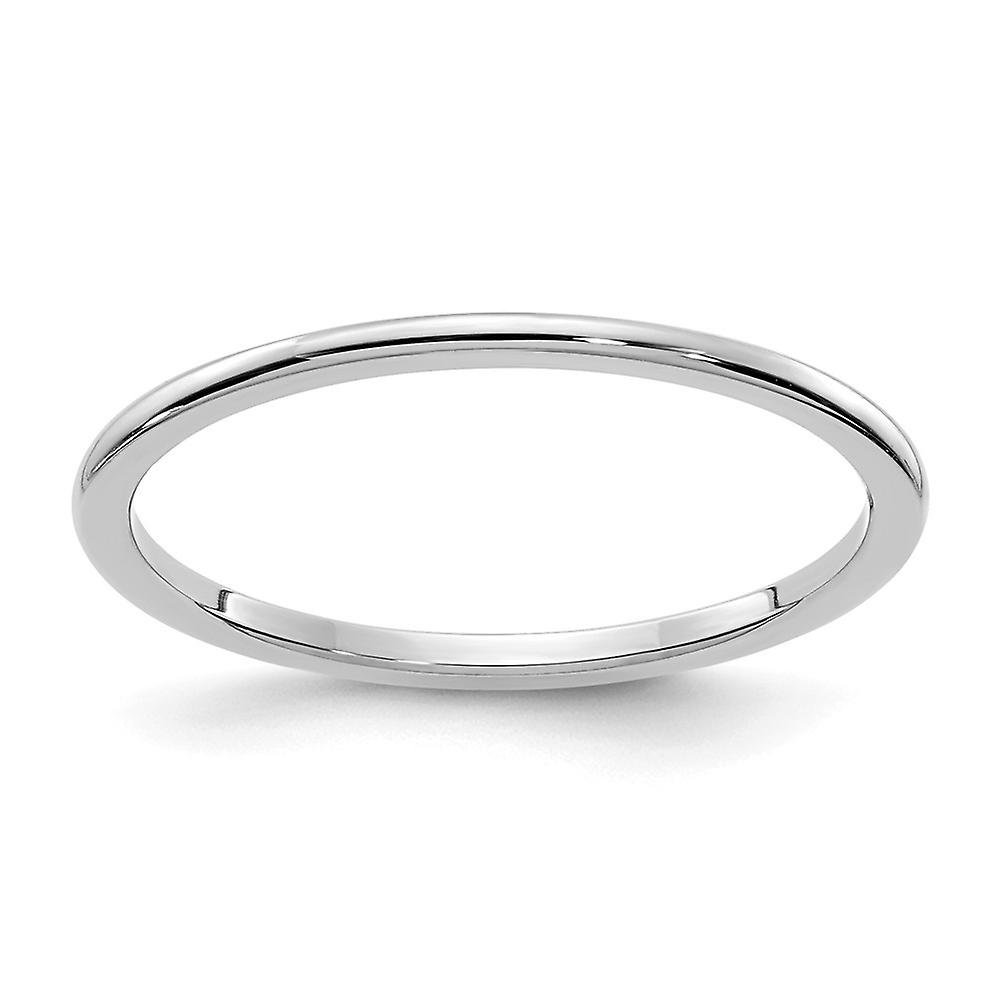 10kw 1.2mm Half Round Stackable Band Ring-Stackable-Ring for Women and Men - Ring Size: 4 to 10