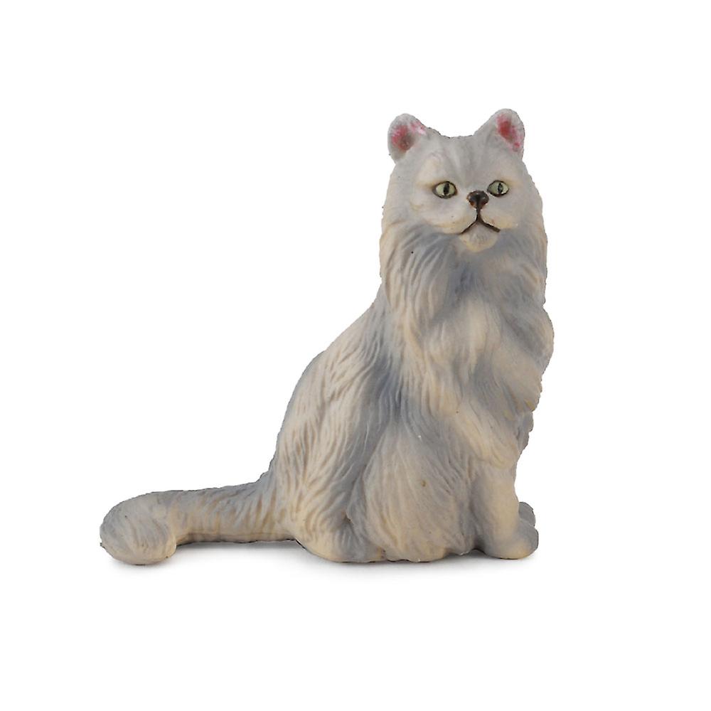 CollectA Realistic Animal Replica Sitting Persian Cat Figure Small Ages 3+