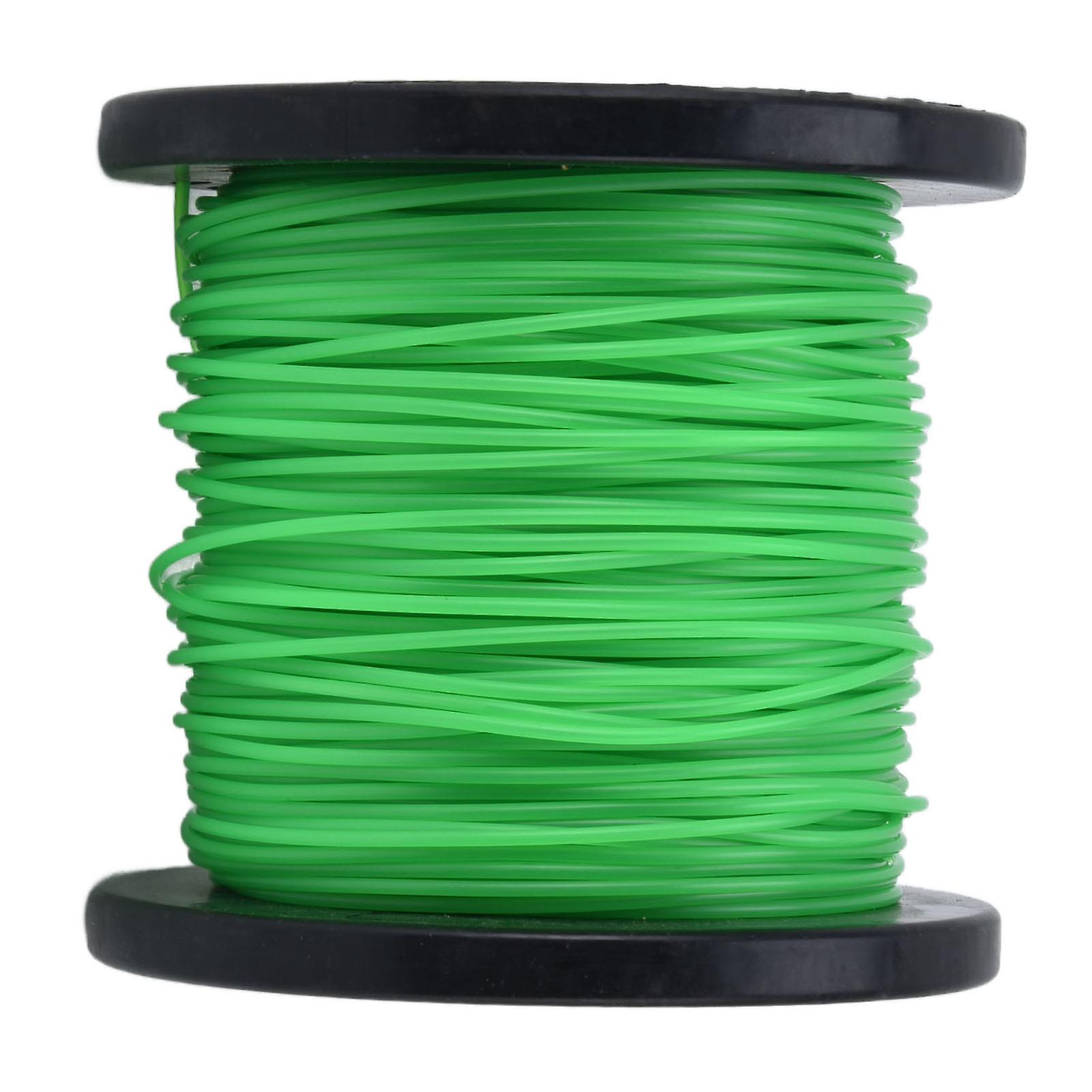 Lawn Mower Line 2mm String Trimmer Line Round Grass Trimmer Line Green Lawn Mower Line for Husqvarna 100m / 328.1ft