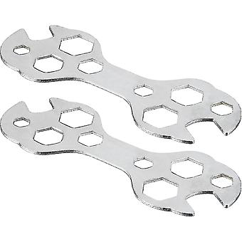 Multipurpose Bike Wrench,bike Repair Tool Kit, Multi-function Steel Bicylce Cycle Mountain Bike Wrench,galvanized Steel Spanner,10 In 1 Wrench Tool,si