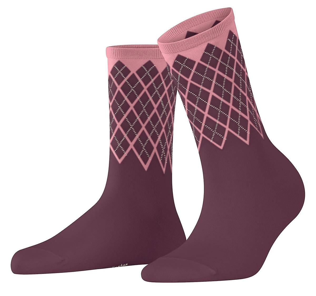 Burlington Mayfair Socks - Wine Moul Red