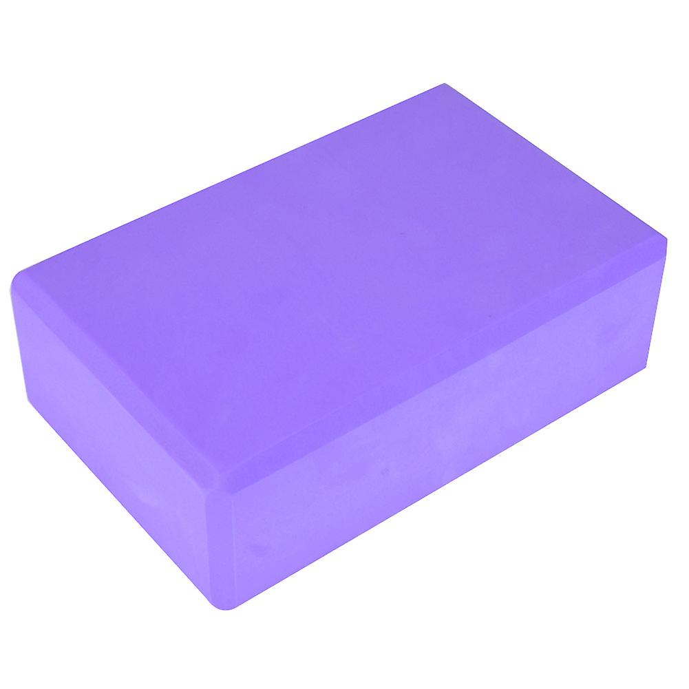 Yoga Block Foam Brick Exercise Fitness Tool Exercise Workout Stretching(Purple)