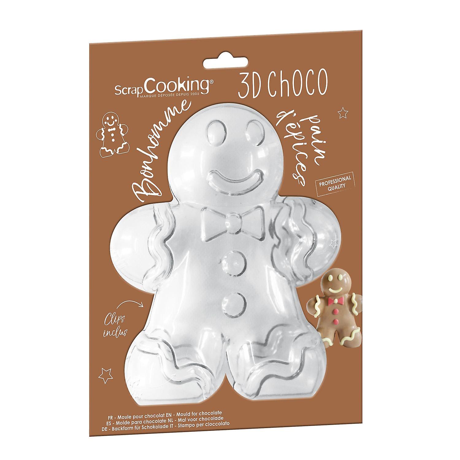 3D Chocolate Mold - Gingerbread Man