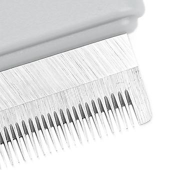 Pet Double Sided Comb Pet Grooming Comb with Quadrate Storage Box for Long and Short Hair Dogs CatsGray