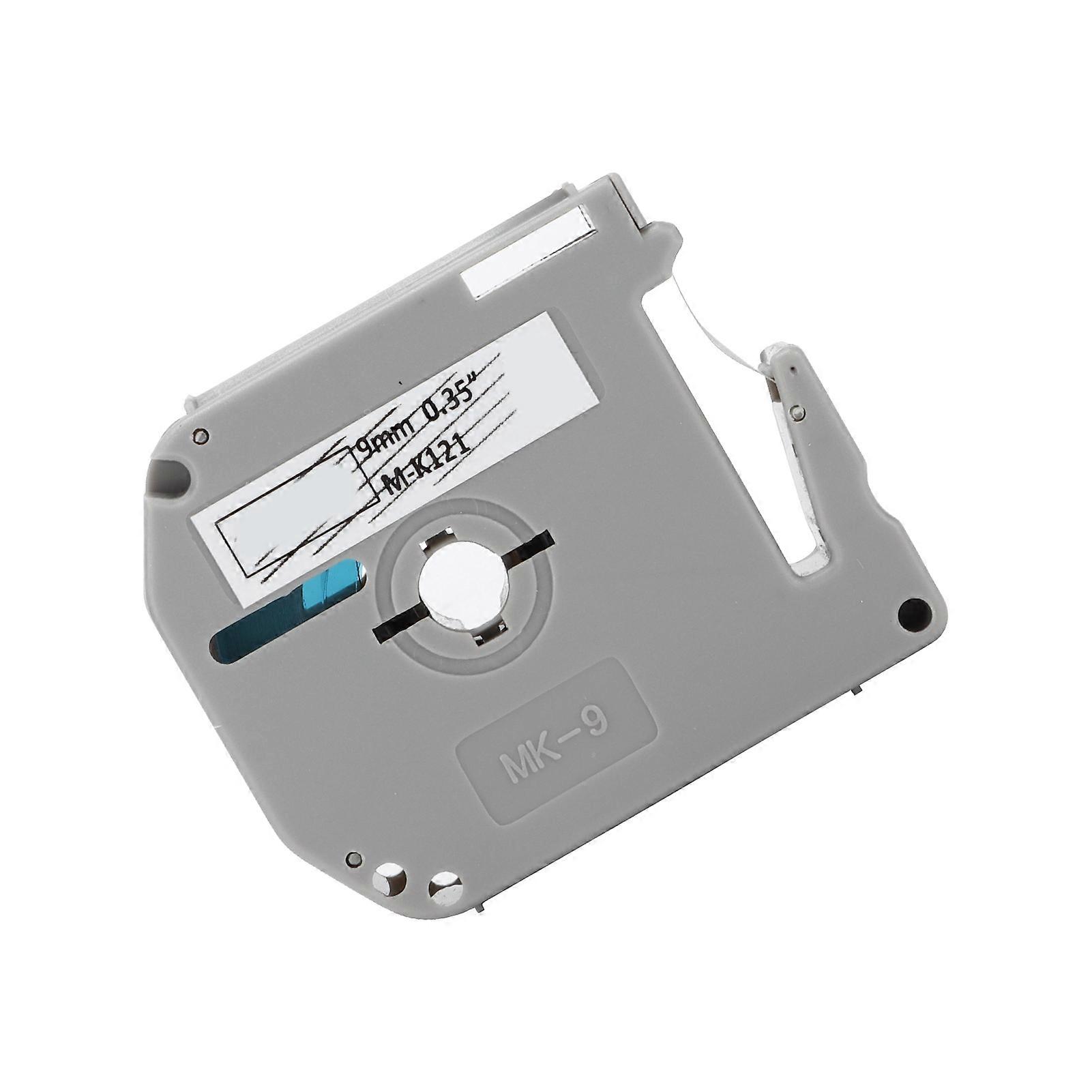 Label Tape Replacement MK 9mm 8m Long Accurate Smooth Print Quick Lasting Clear Resilient Label Machine RibbonBlack On Transparent