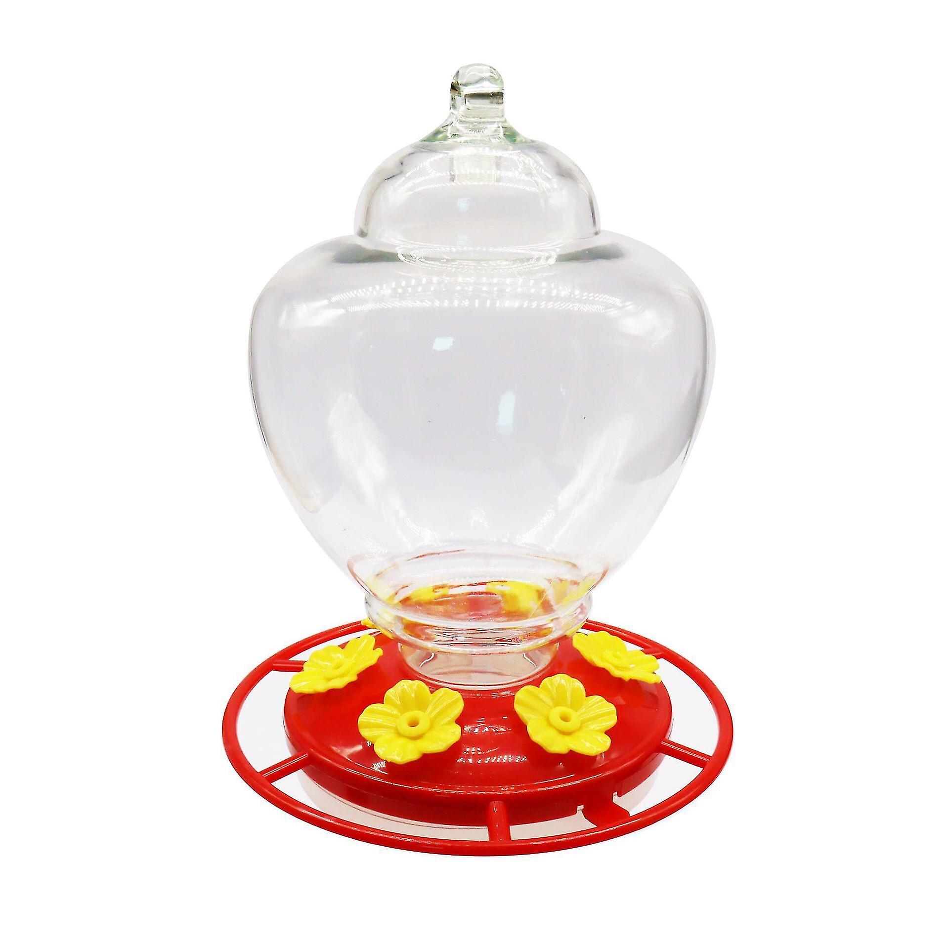 Kolibri-Futterautomat 1pc Kunststoff hängender automatischer Kolibri-Futterautomat Wassertrinker Gartenspender mit Haken Papageienflasche Futter-Futter-Futter-Vogel-Vorräte