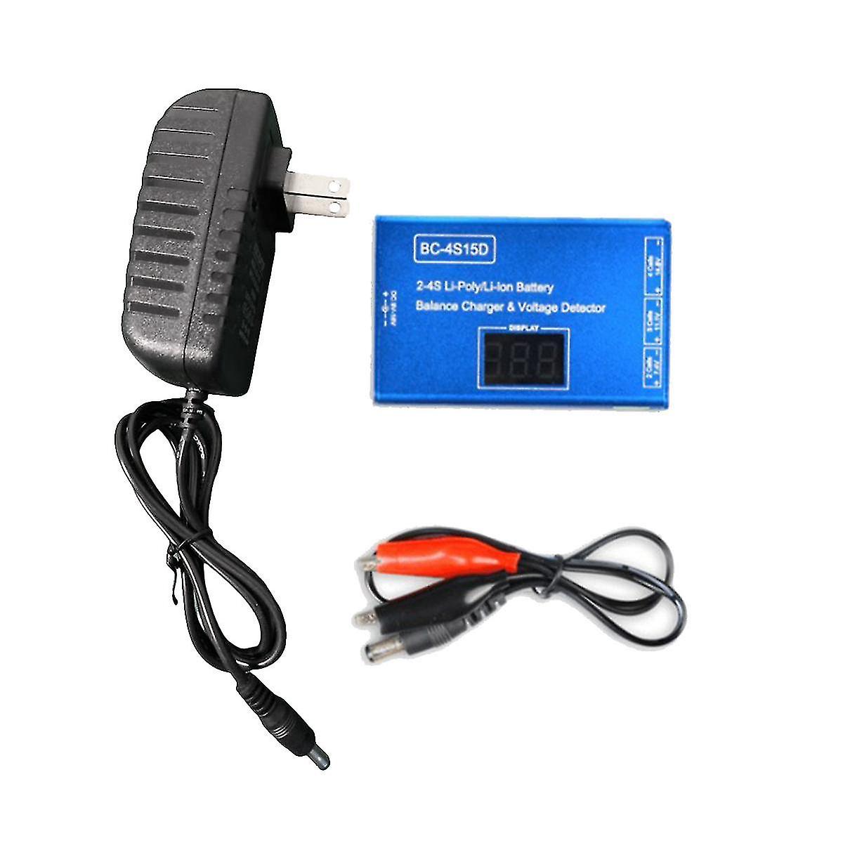 Bc-4s15d batteri lipo li-ion balanse lader spenningsdetektor LCD digital display balanse lader for rc batteri oss plugg