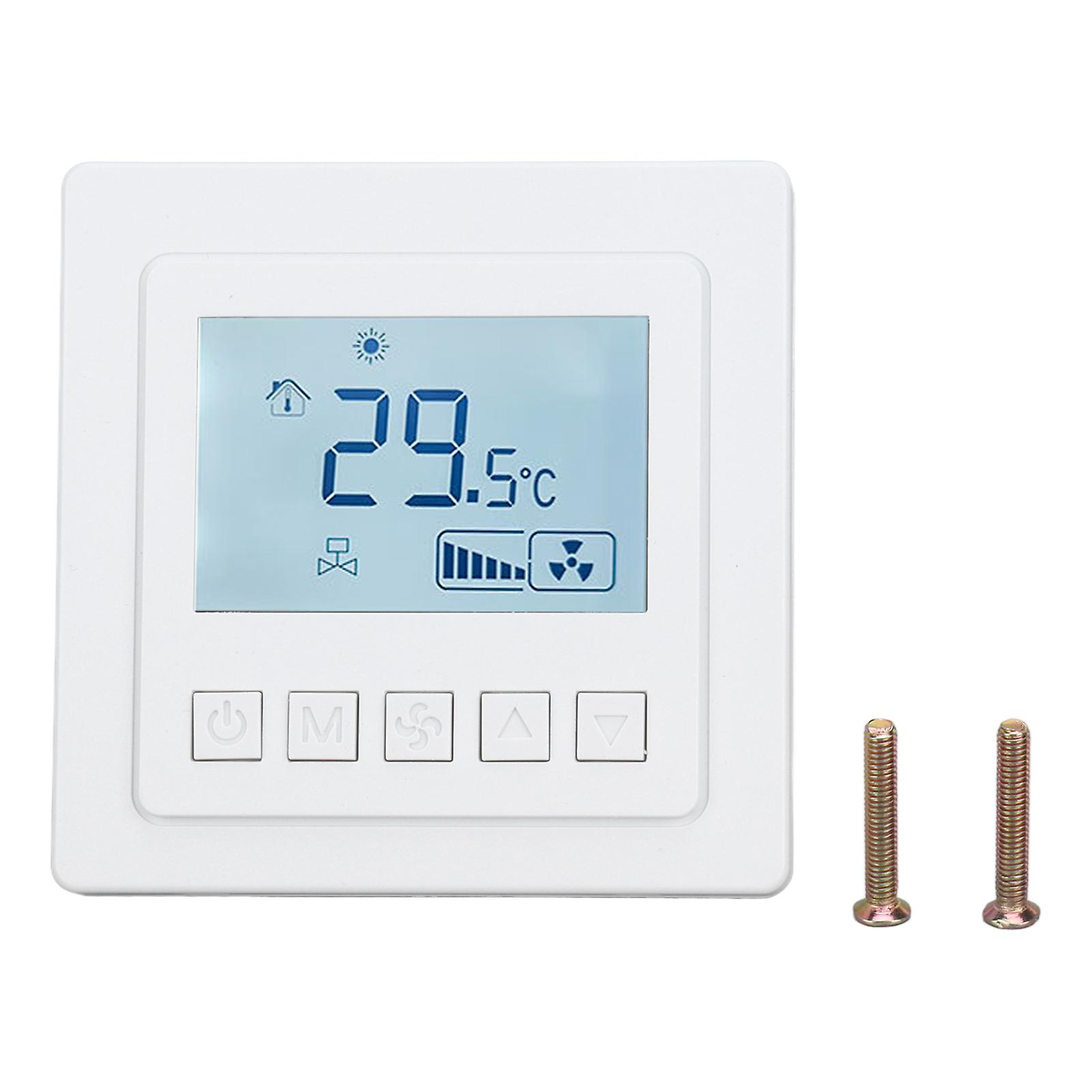 Air Conditioning Thermostat 5℃ To 35℃ ±1℃ High Accuracy Temperature Control Equipment with Large LCD Display for Dining Room
