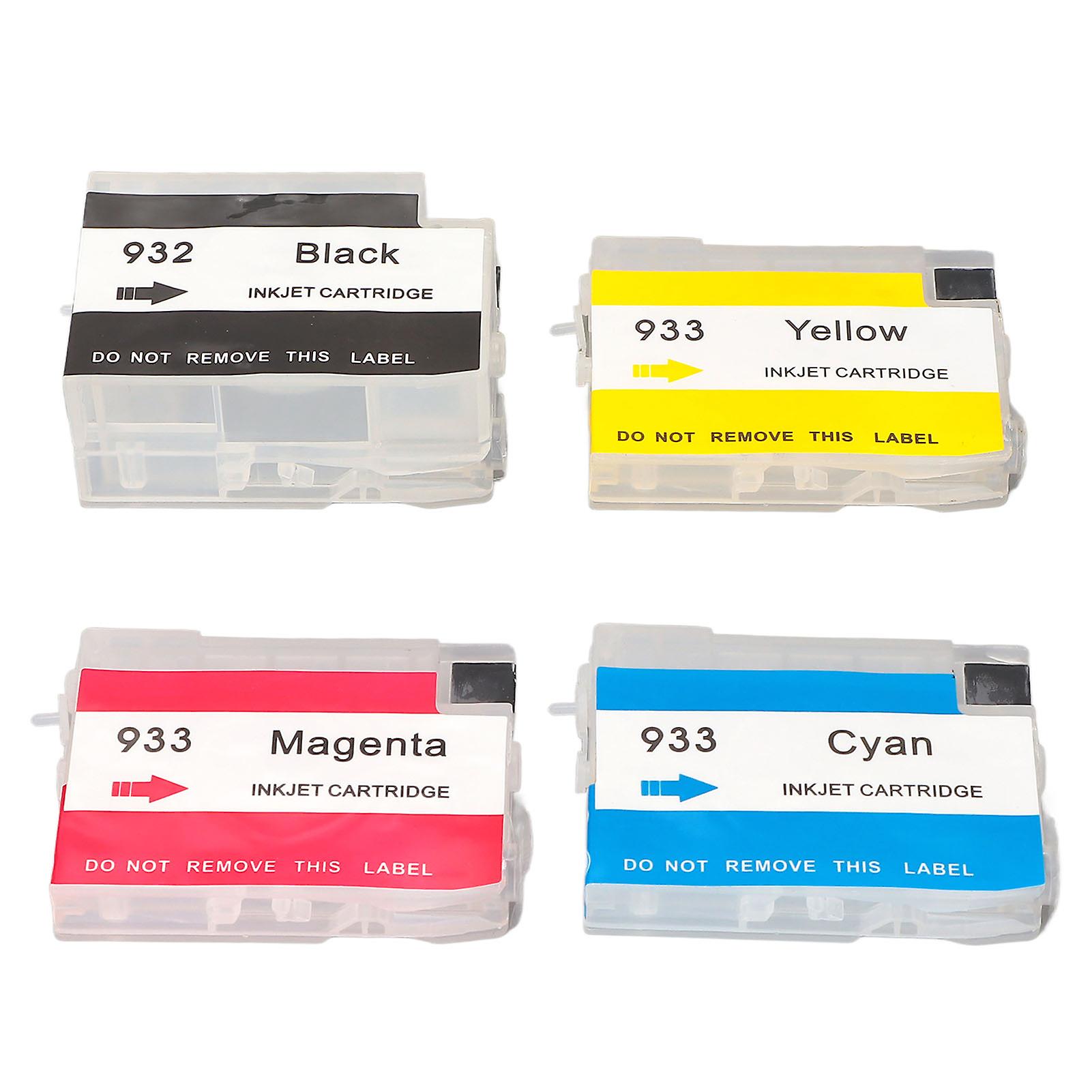 Ouitble 4 Colour Ink Cartridge Refillable Ink Cartridge 4 Colour Replacement for HP Officejet 6600 6700 7110 7510 7610