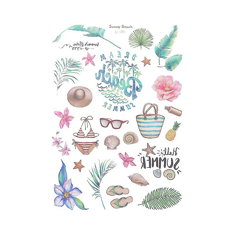 5sheets Hawaiian Tattoos Temporary