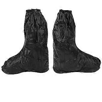 Wasserdichte Regenschuhüberzieher Verhindern Rutschen Schneeschuh Protektoren Regenstiefel Überschuhe Schwarz2XL