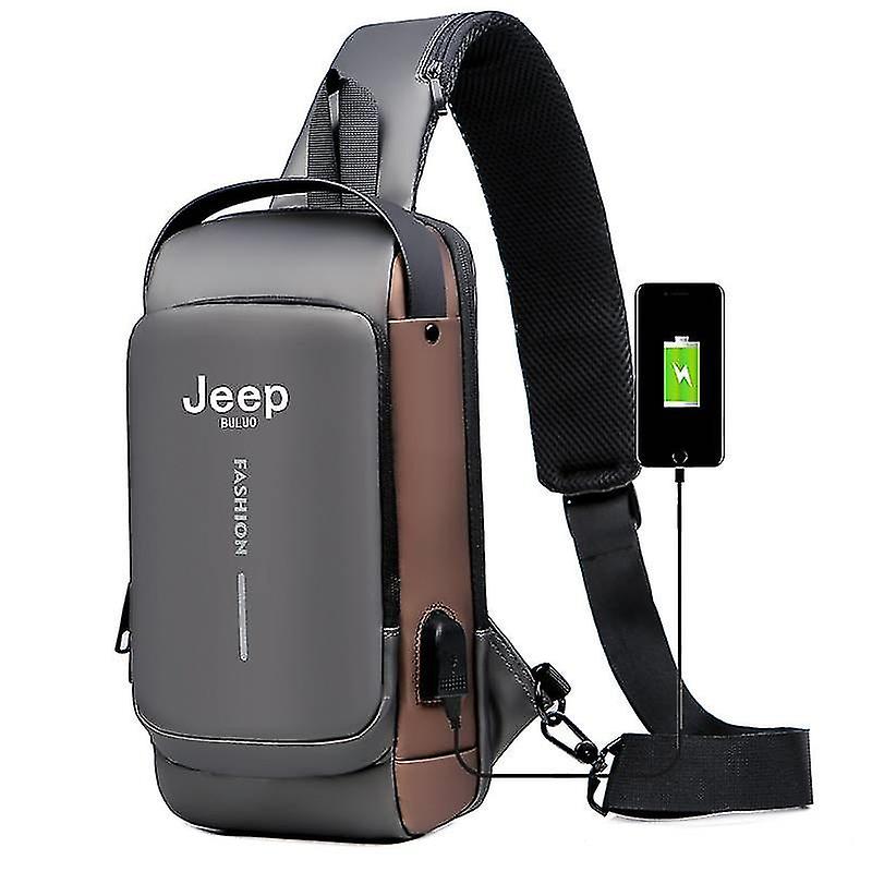 Jeep Buluo Brand Borse a tracolla da uomo di alta qualità Borsa a tracolla cross-body del motociclo Travel Pack Antifurto Moda maschile Hot New - B...