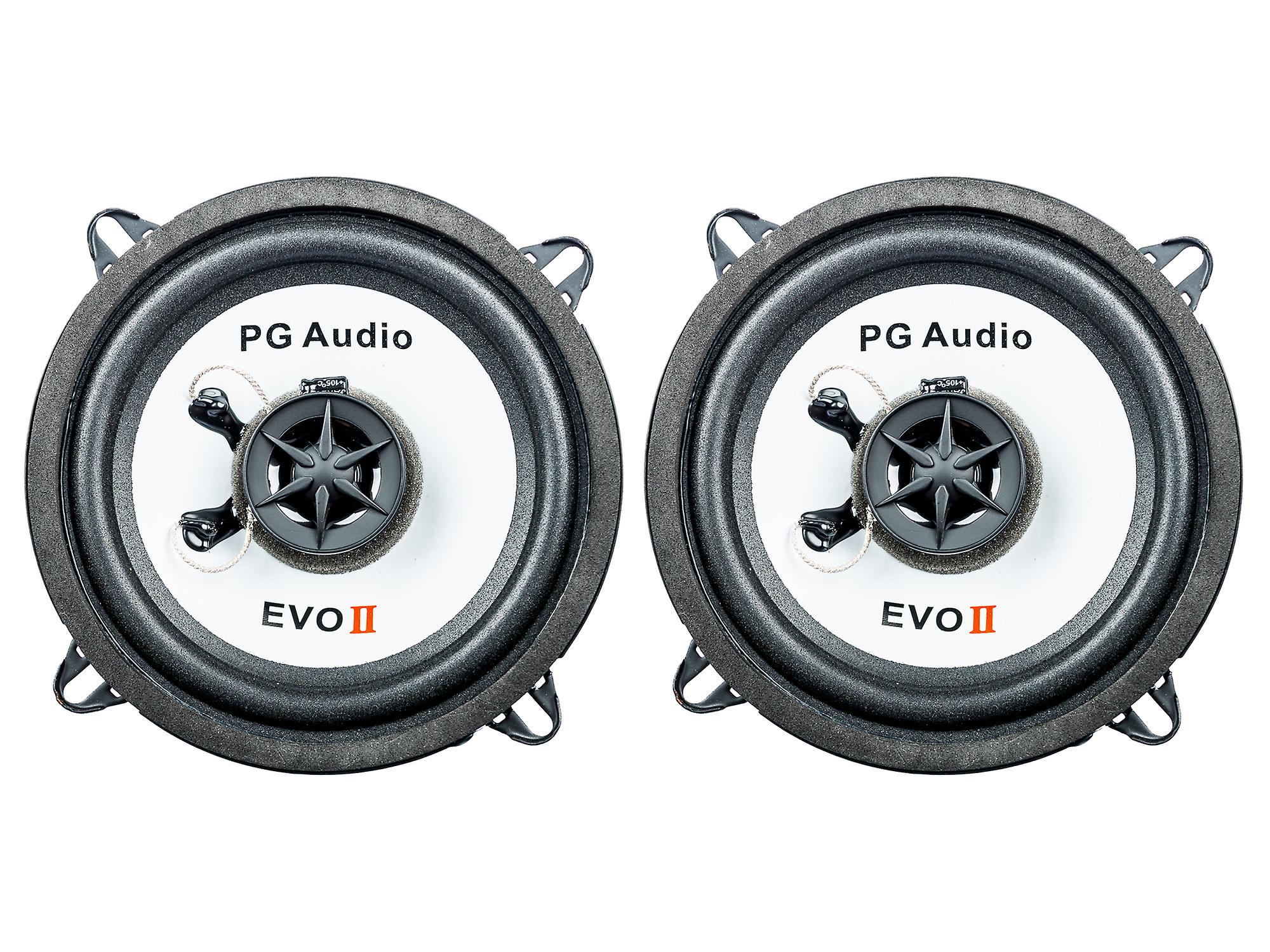 1 pair of PG Audio EVO II 13.2 F 13 cm coaxial car flat speakers
