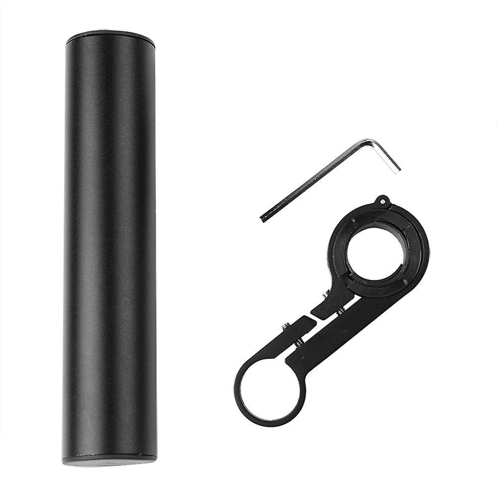 Bicycle Frame Extension, Handlebar Accessories, Bike Light, Phone Holder (10cm Black Alloy Tube)