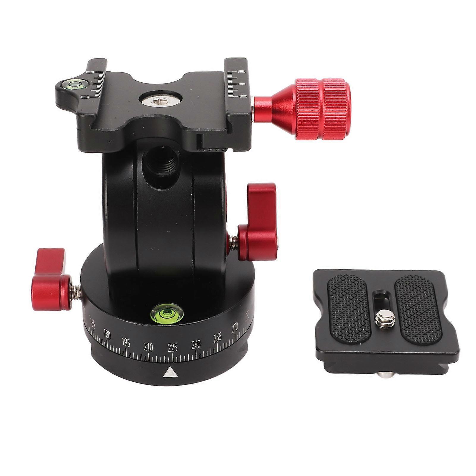 Tripod Ball Head Panoramic Pan Tilt Ballhead with 1/4in Screw Quick Release Plate for Arca for Photographing
