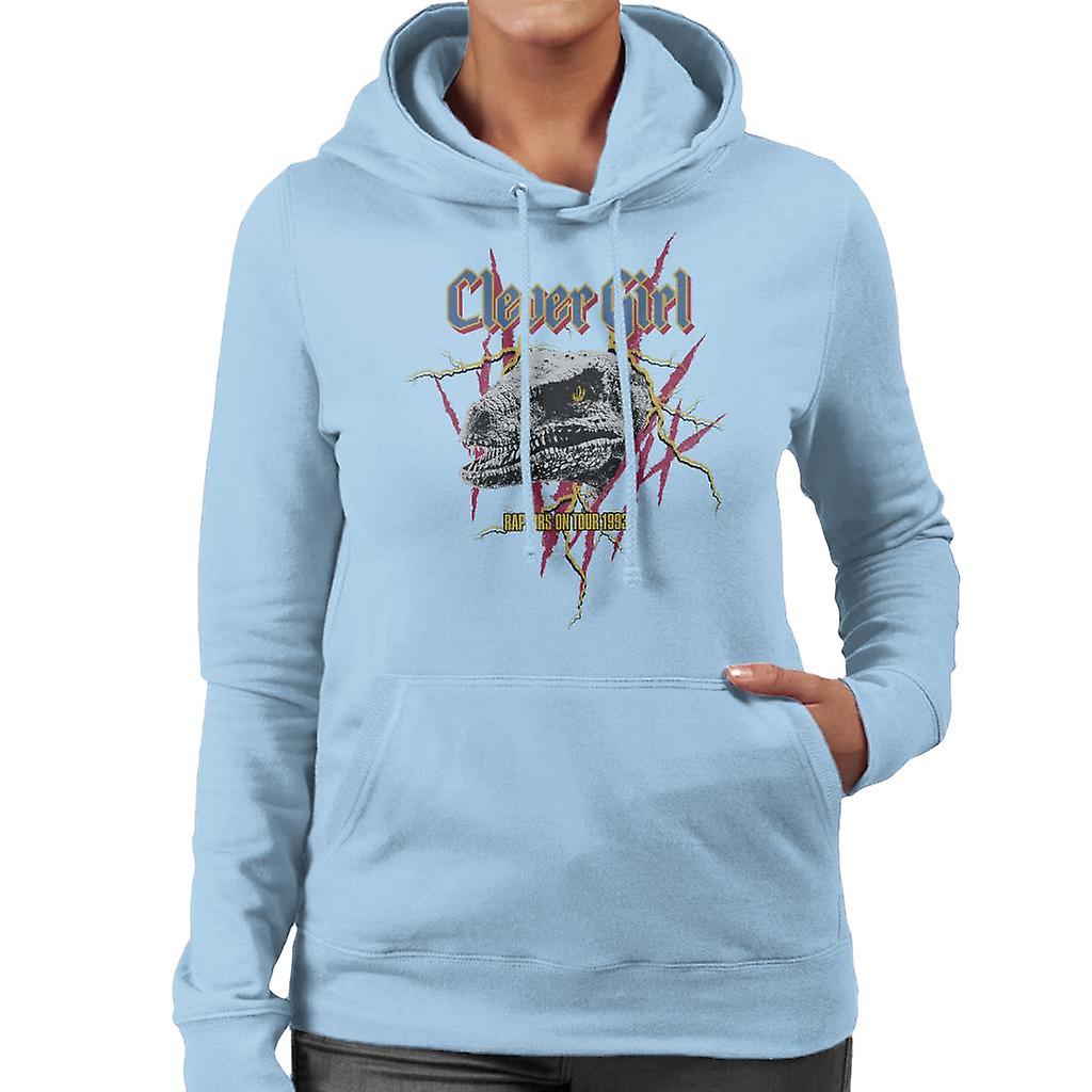 Jurassic Park Clever Girl Raptor On Tour 1993 Claw Marks Women's Hooded Sweatshirt