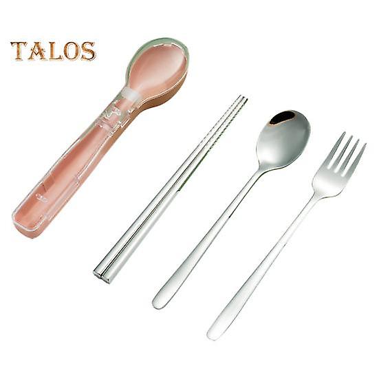 Cutlery Set Anti-deform Easy Cleaning Safe Useful Handy Spoon Fork Chopsticks Dinnerware Set for Dorm