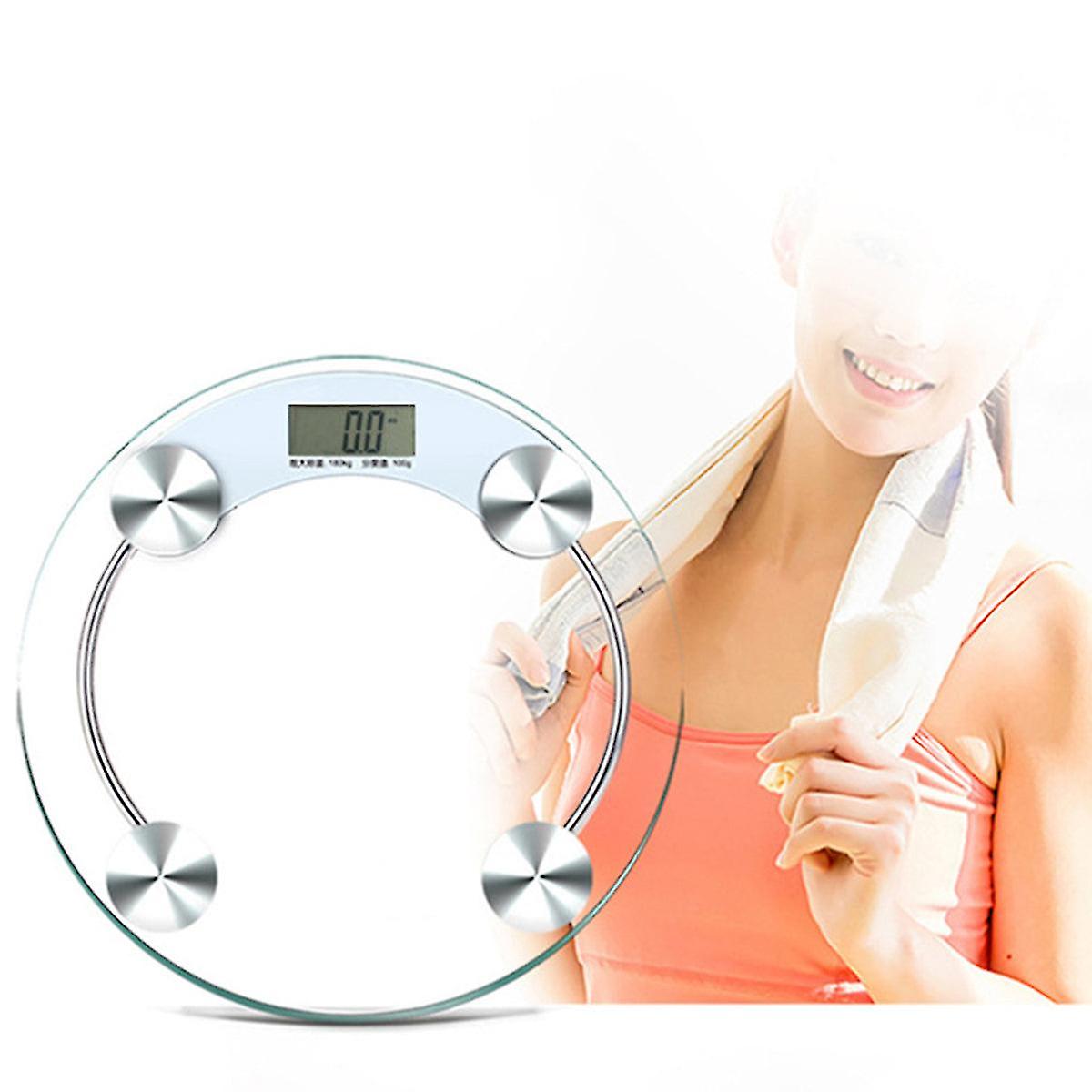Balance numérique en verre trempé de 180 kg Poids du corps en verre trempé électronique Balances numériques à LED