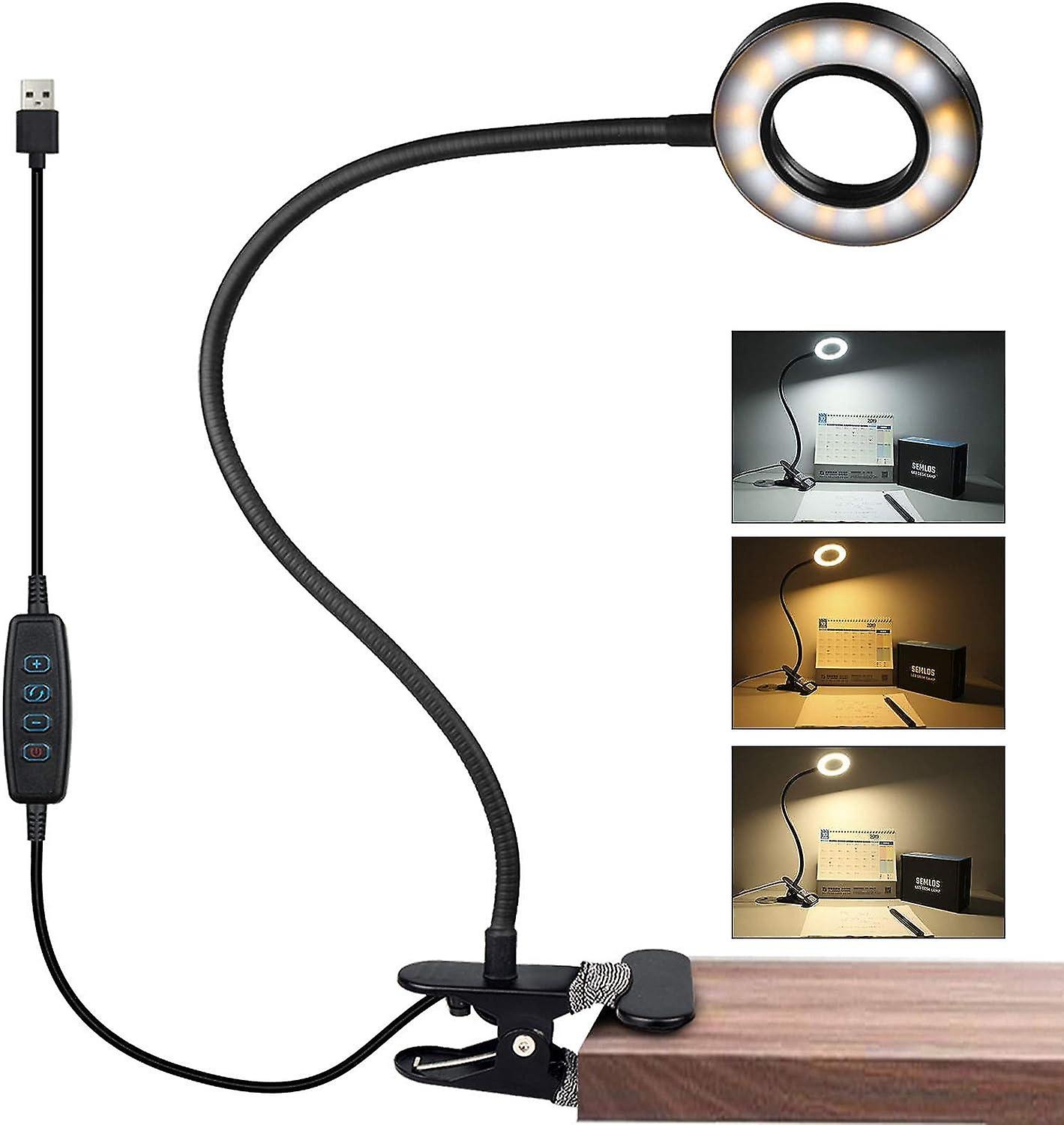 Bed Reading Lamp Eye Protection Flexible Clip