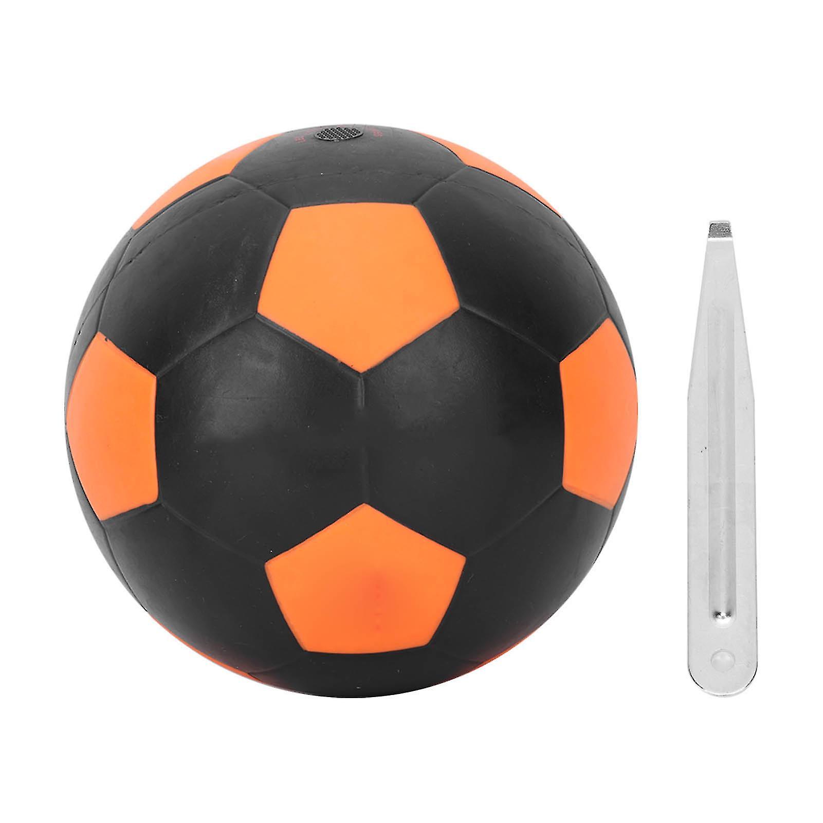 LED Soccer Ball - Vibrating Glow Inflatable Rubber Football with Built-in Battery