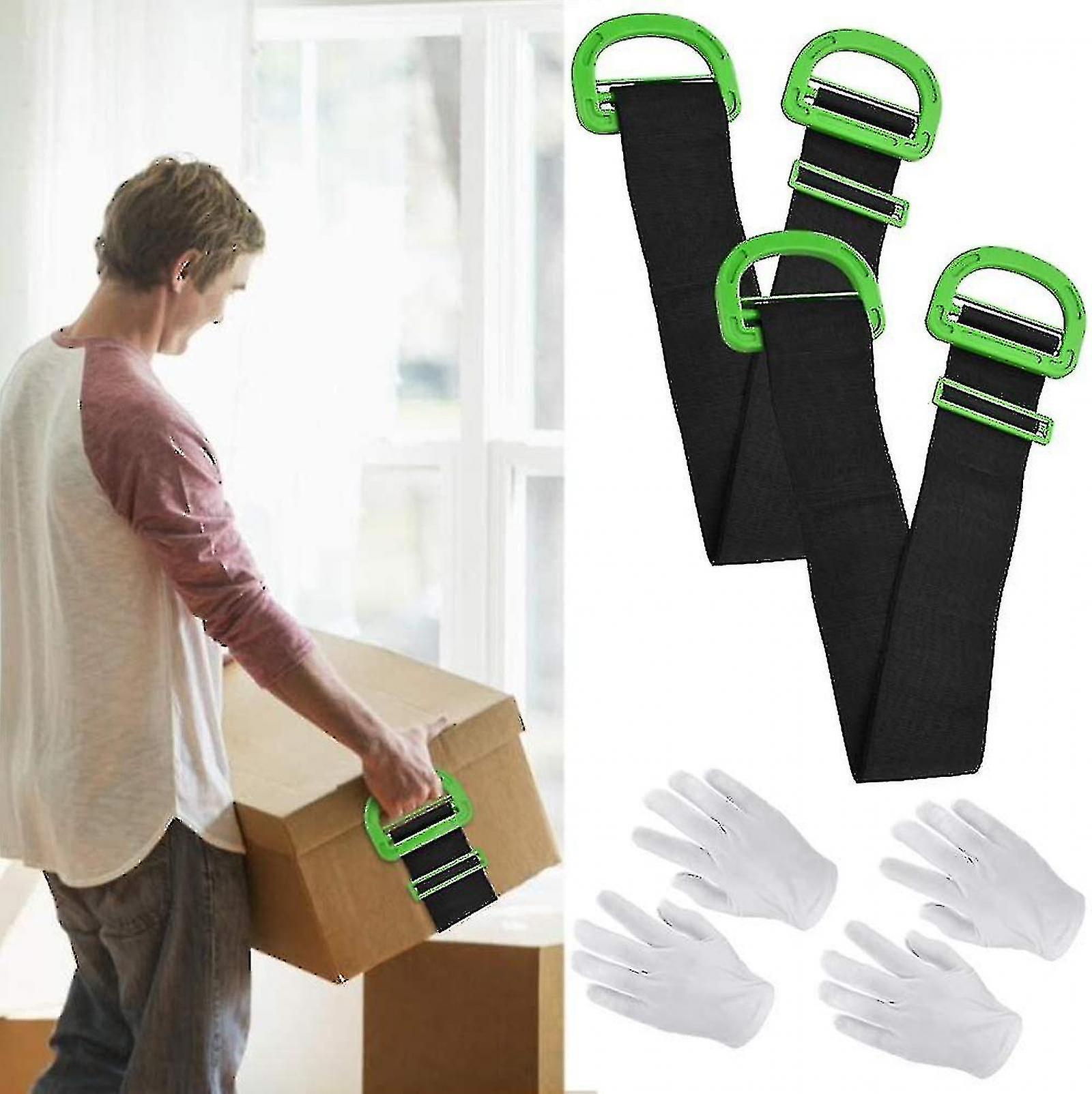 Heavy Duty Furniture Carrying Straps - 600lb Load, Adjustable Lifting Straps with Handles compatible Furniture and Boxes