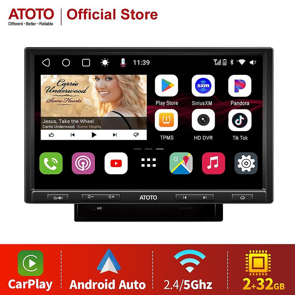 Atoto 10.1 Inch Car Radio Multimedia Video Player 2din Android 10.0 Car Stereo Navigation With Wireless Carplay Dual Bluetooth