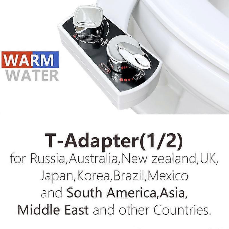 Hot and cold bidet non electric dual nozzle self cleaning sprayer for toilet shattaf attachment hot water japanese bidet bidet
