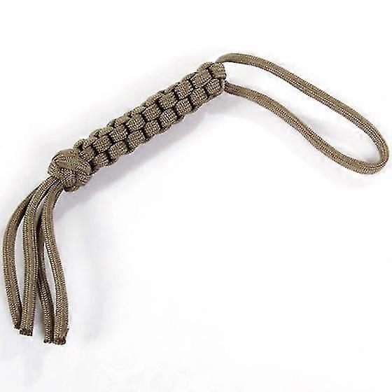 Paracord Square Weave Knife Lanyard--Khaki