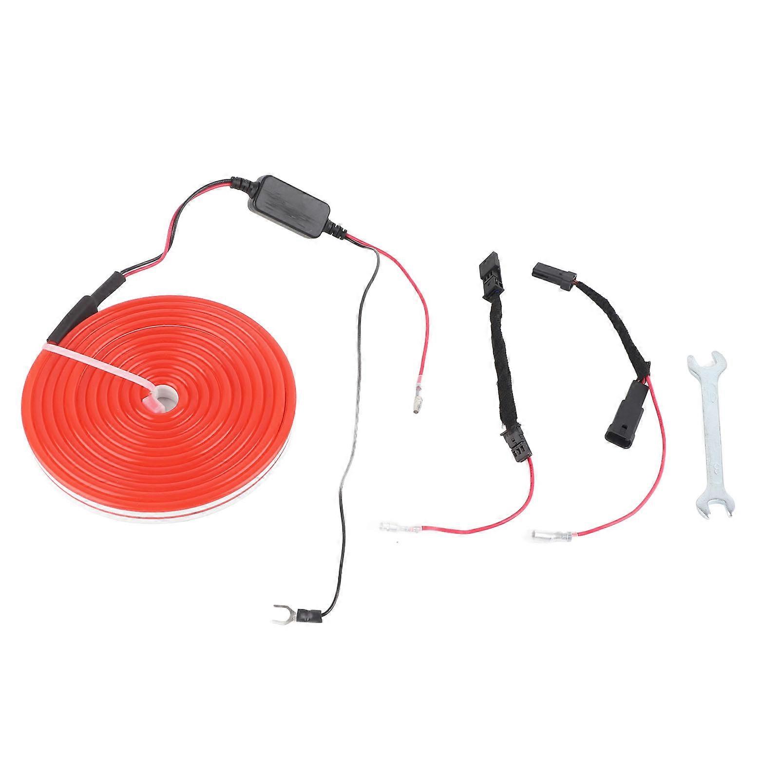 Front Trunk Frunk LED Surround Lighting Strip Kits Replacement for Tesla Model 3 Y 2021 and Later Red E2U812