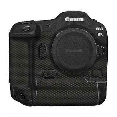 עבור מצלמת Canon Eos R3 כיסוי מעטפת מעיל עור גוף מארז נגד שריטות מדבקת סיבי פחמן 3m סרט מגן שלם
