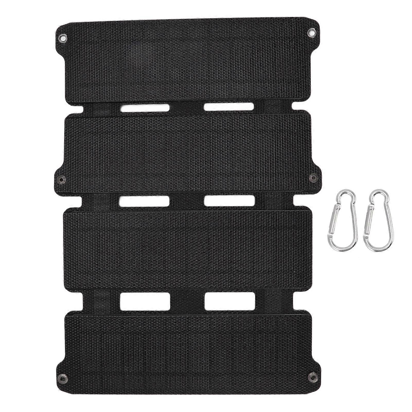 Solar Panel Folding Monocrystalline Silicon 2 Usb Output Flexible Etfe Solar Panel 14w 5v Black