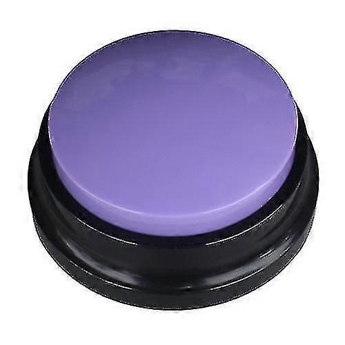 Jianghuoペットコミュニケーションボタン犬スピーカートレーニングトーキングトイレコーディングサウンダースクイーズボックスボイス(1パック)パープル