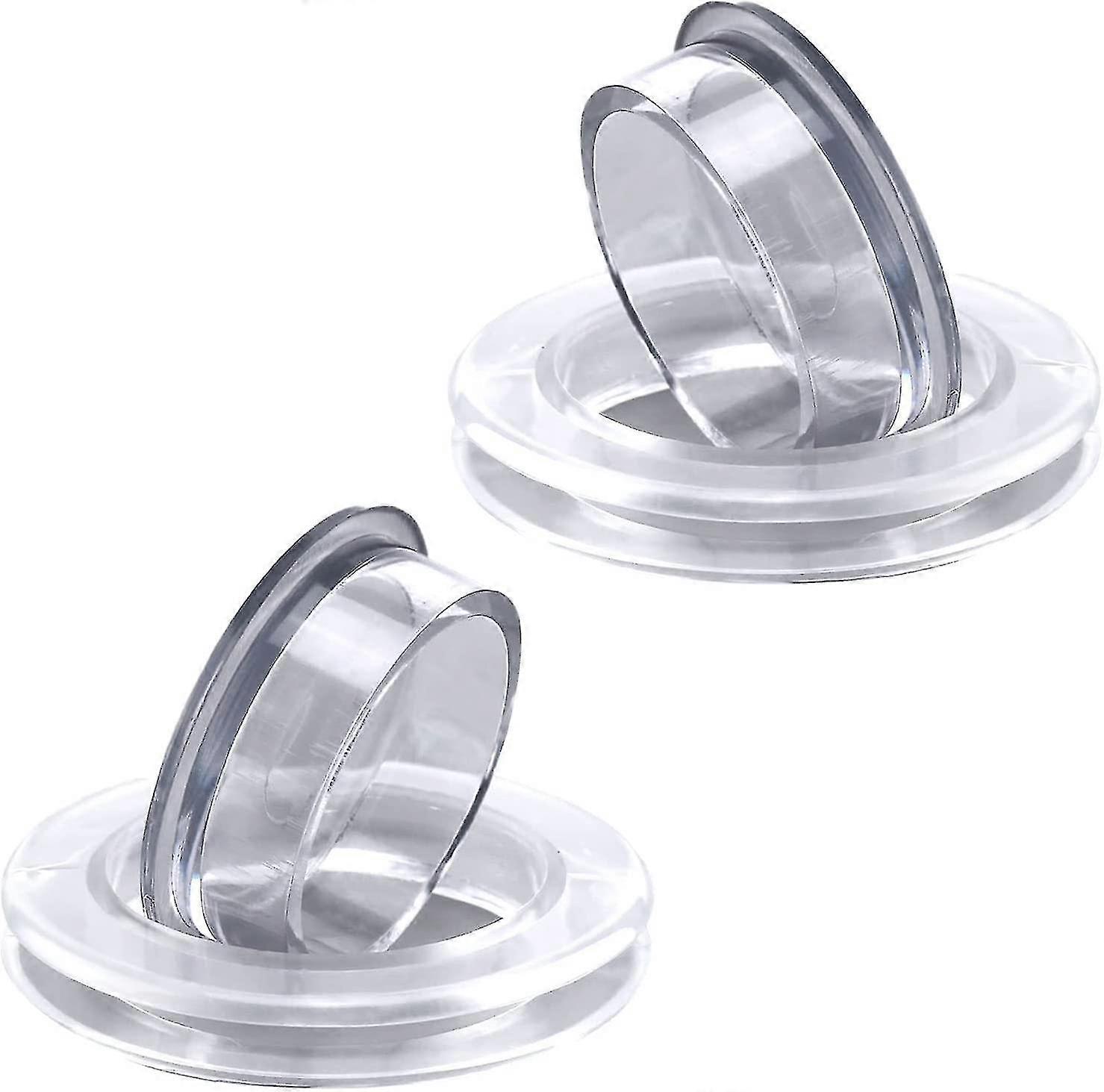 2 مجموعات سيليكون مظلة هول غطاء الجدول وسدادة مظلة حامل ملحقات المظلة (شفاف)