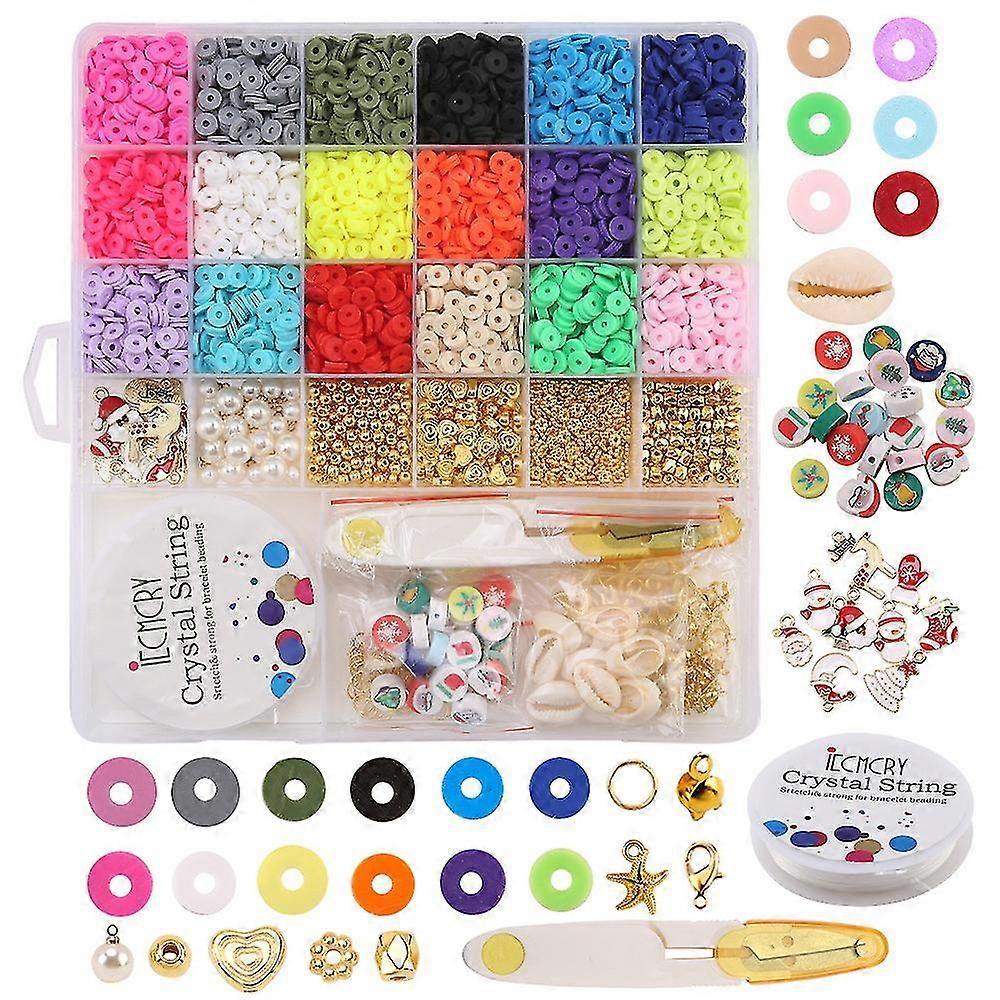4200pcs Heishi Polymer Clay Beads Kit