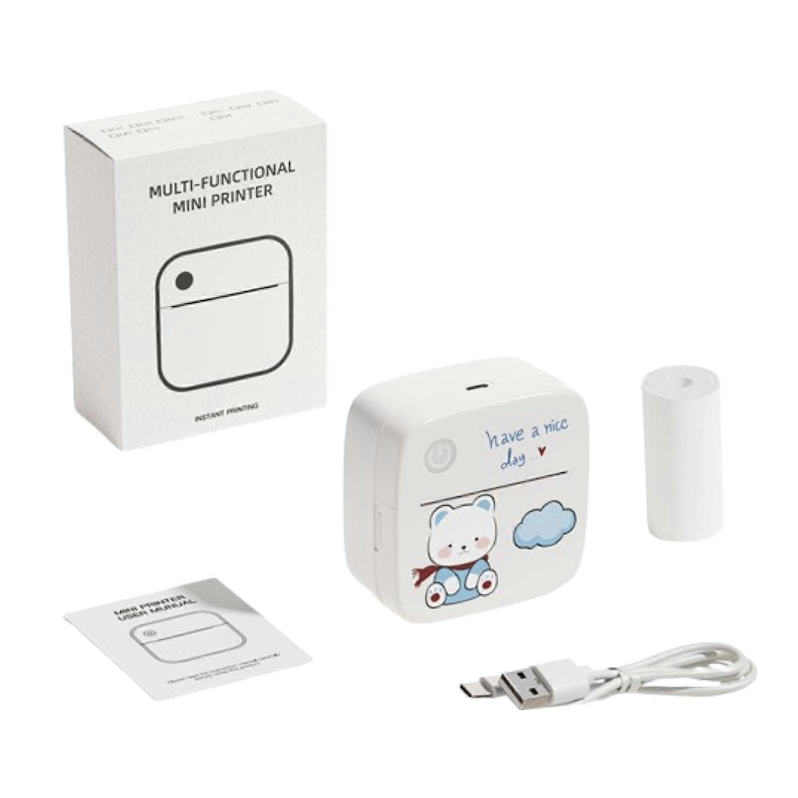 Label Maker Picture Printer Mini Inkless Printer for Crafting Listing Travel Blue