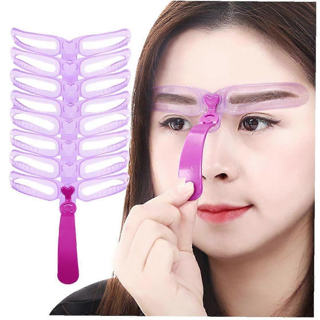 Nirvana Eyebrow Stencils Professional Make Up Eyebrow Stencils Adjustable Eyebrow Shape Stencils Makeup Model Portable Tool Cosmetic Eyebrow Shape Kit