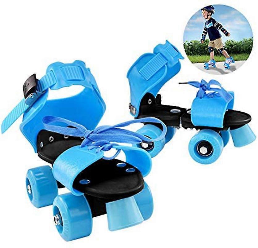 Nirvana Adjustable for Kids Double Row Four Wheel Ice Skating Wheels Roller Skates