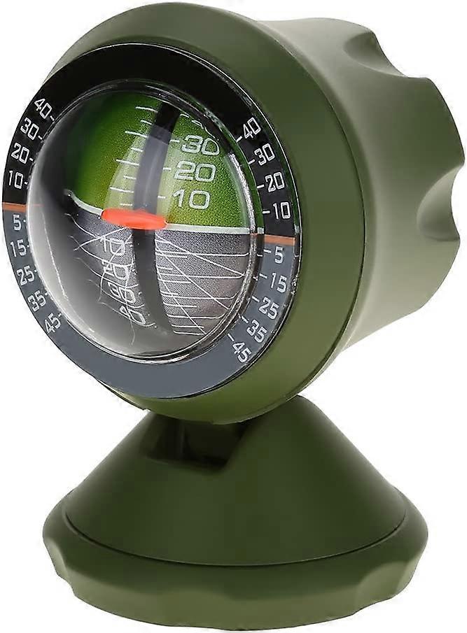 Car Inclinometer Level Meter Inclinometer Indicator Balancer Tool Auto Parts-Green