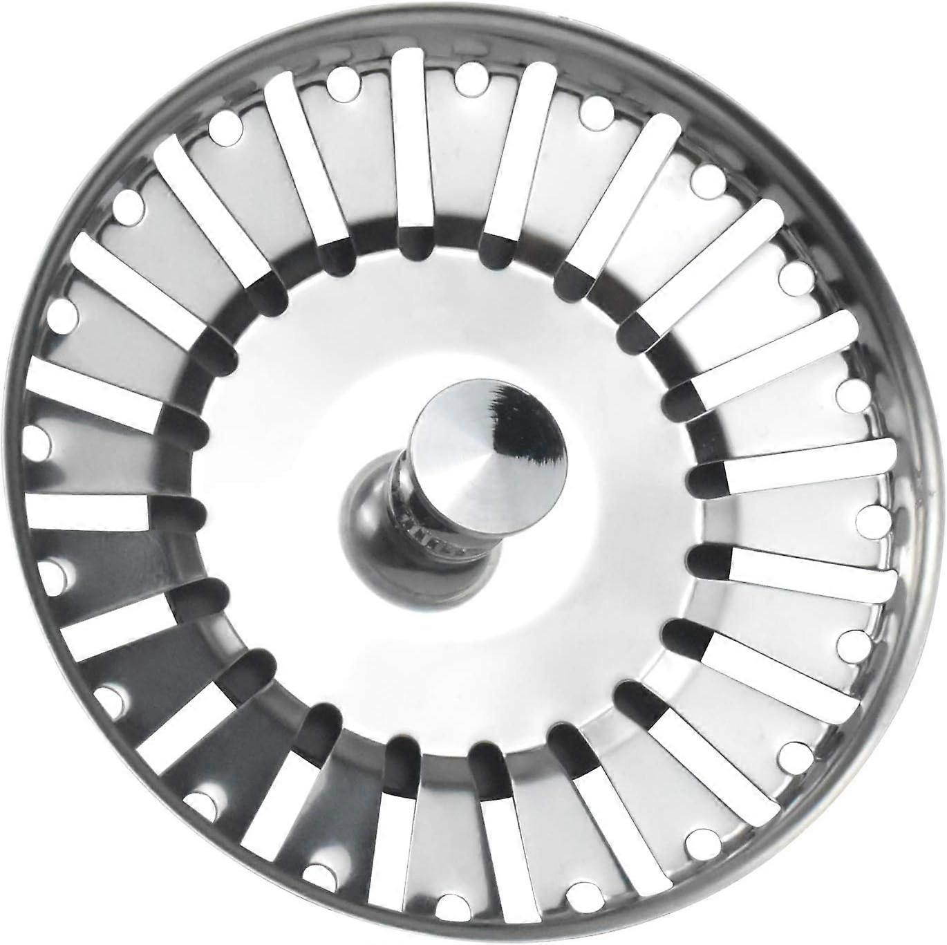 Sink Strainer/Sink Plug Stopper Sink Plug Hole Kitchen/Bathroom Strainer 84mm Diameter with Ball End, Stainless Steel, for Kitchen and Bathroom