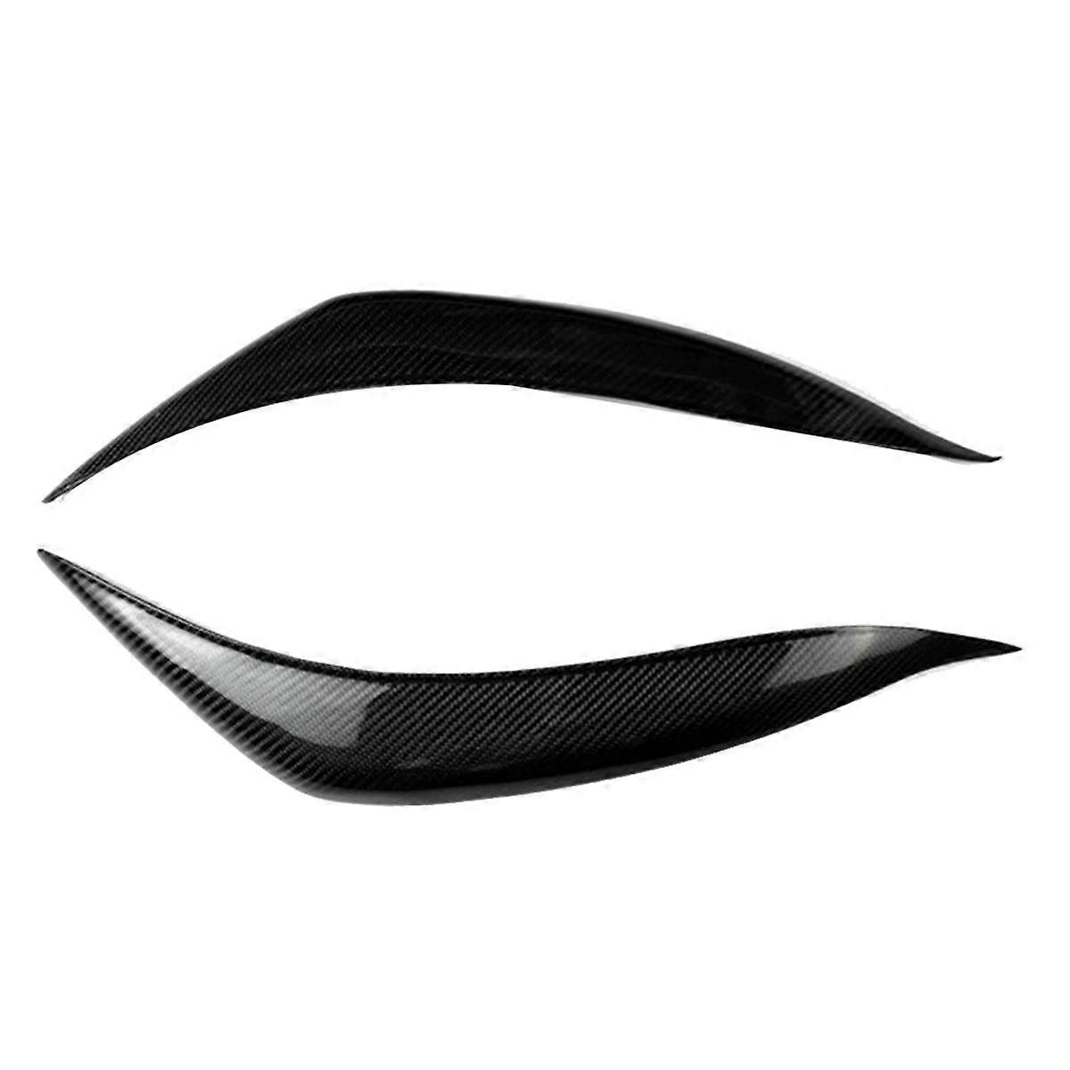 Auto echte Kohlefaser Frontscheinwerferabdeckung Scheinwerferlampe Augenlid Augenbrauenverkleidung für 2011-2013