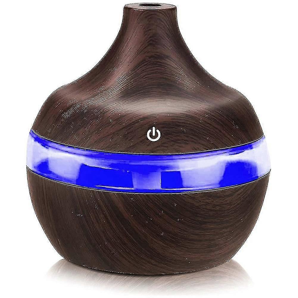 Ultrasonic Humidifier Mini Diffuser 300ml Aromatherapy Air Freshener, Automatic Led Lights 7 Colors