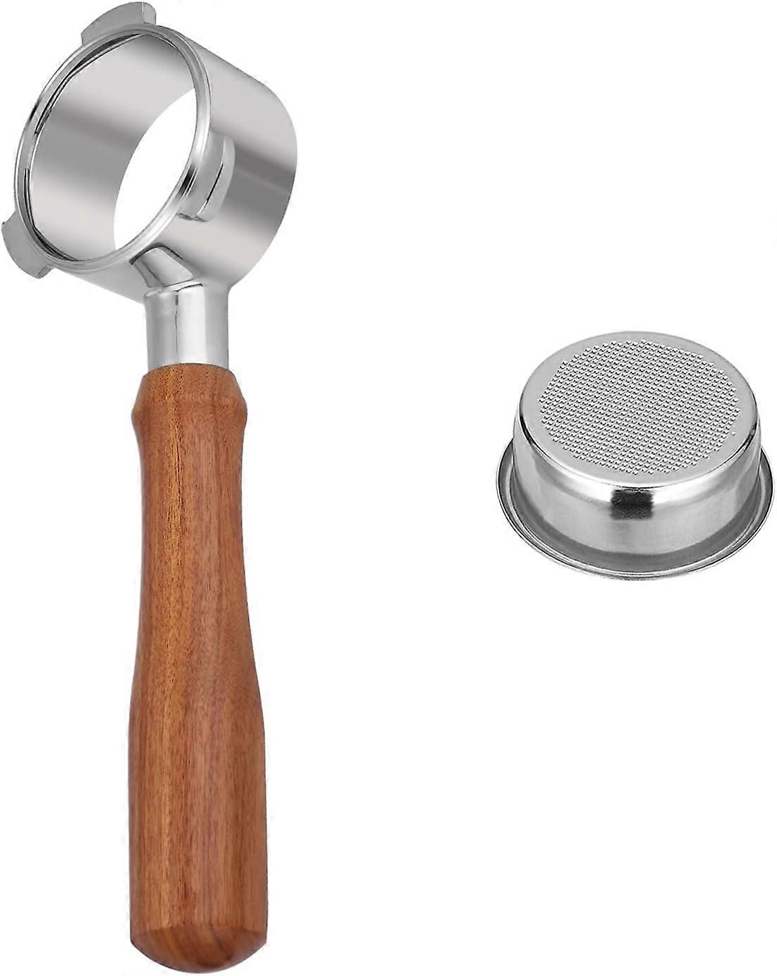 LINJOU 54mm Bottomless Portafilter For Breville 8 Series with a Filter